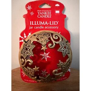 Yankee Candle Illuma Lid Christmas Tree Star 2007 Topper New